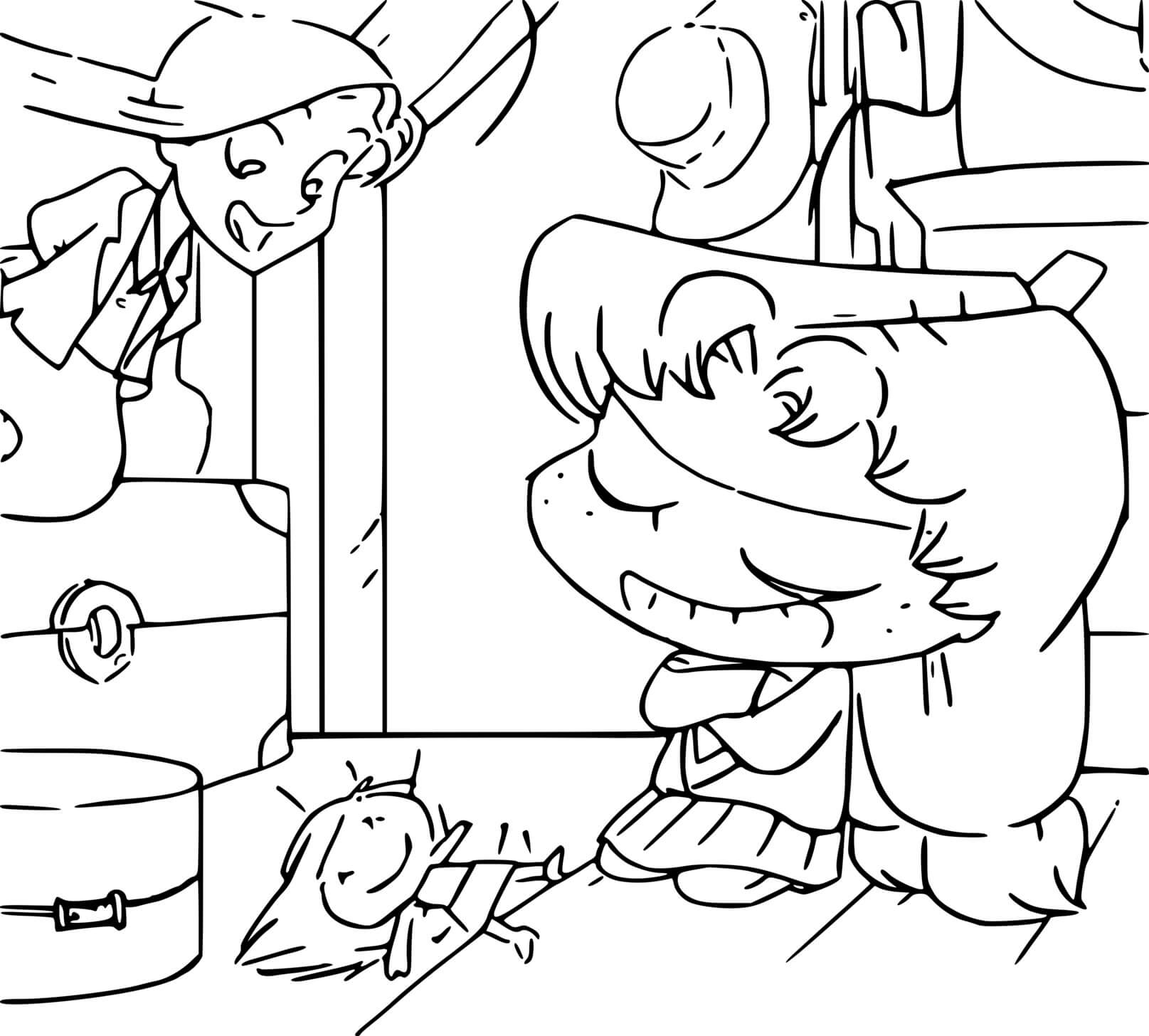 Coloriage Mortelle Adele Magnus Ami Imaginaire - Adele mortelle à imprimer