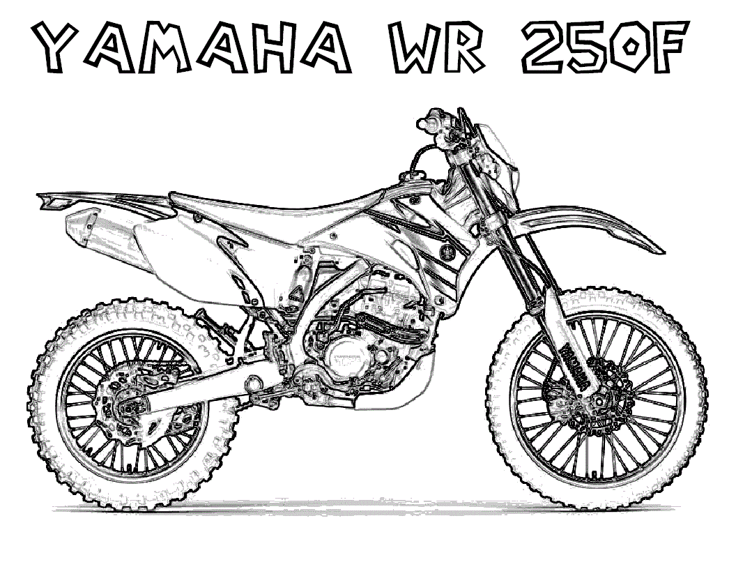Coloriage Motocrossiste franchissant un saut spectaculaire - Moto à imprimer