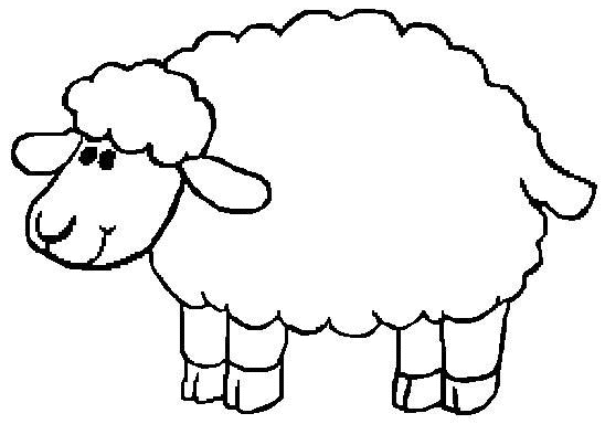 Coloriage Mouton Animal De La Ferme - Mouton à imprimer