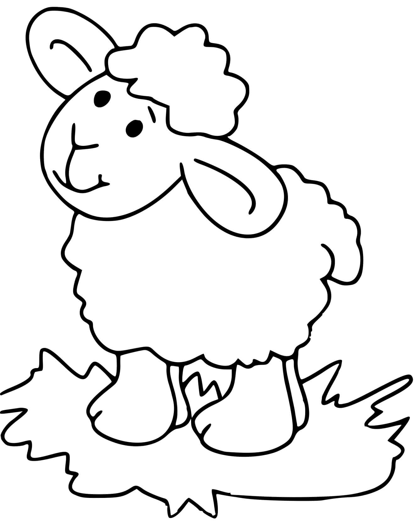 Coloriage Mouton Pour Enfants - Mouton à imprimer