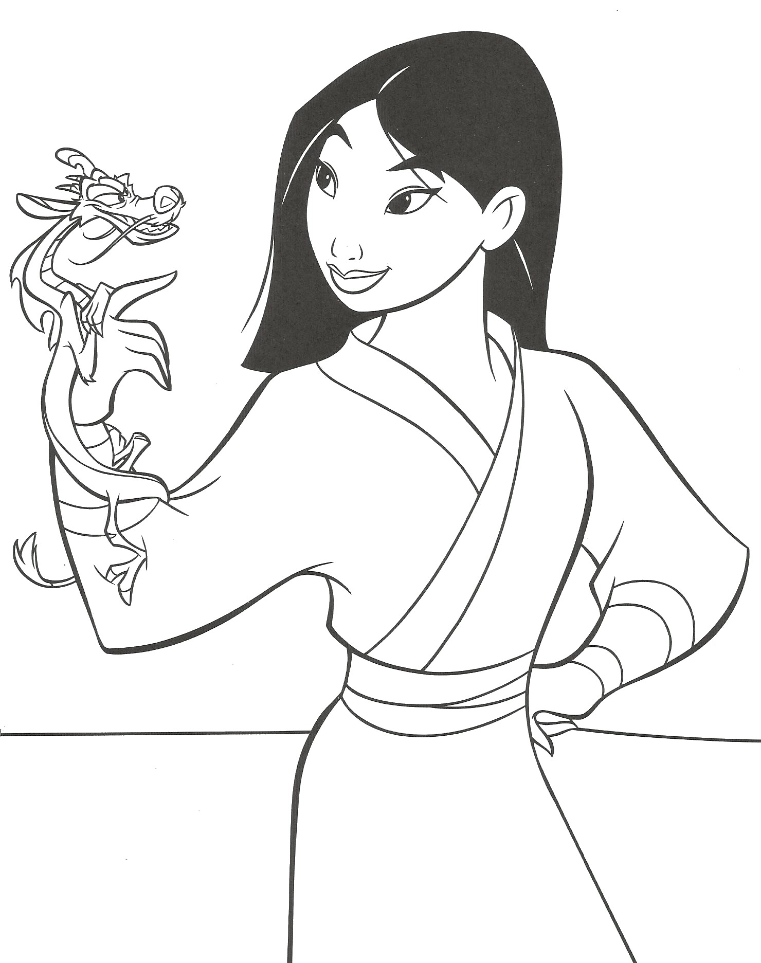 Coloriage Mulan