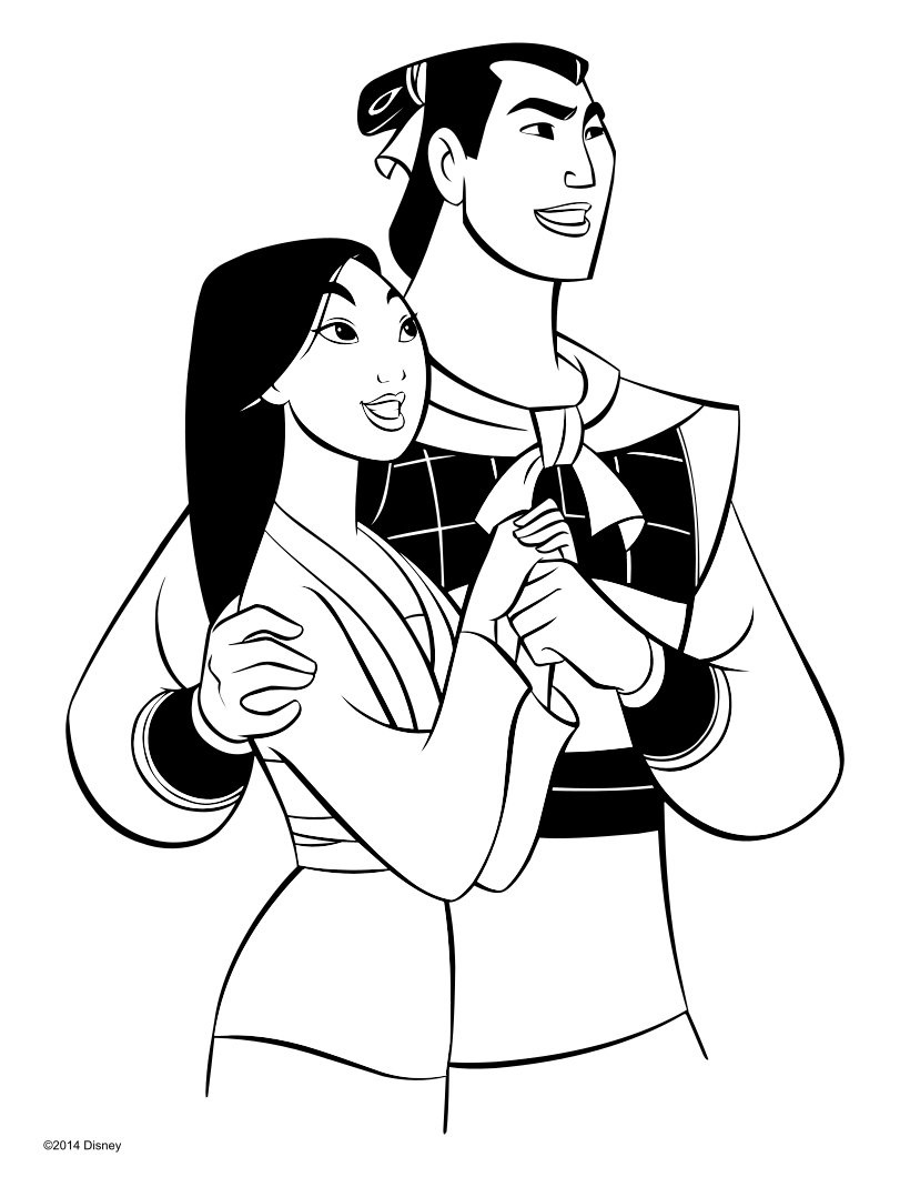 Coloriage Mulan