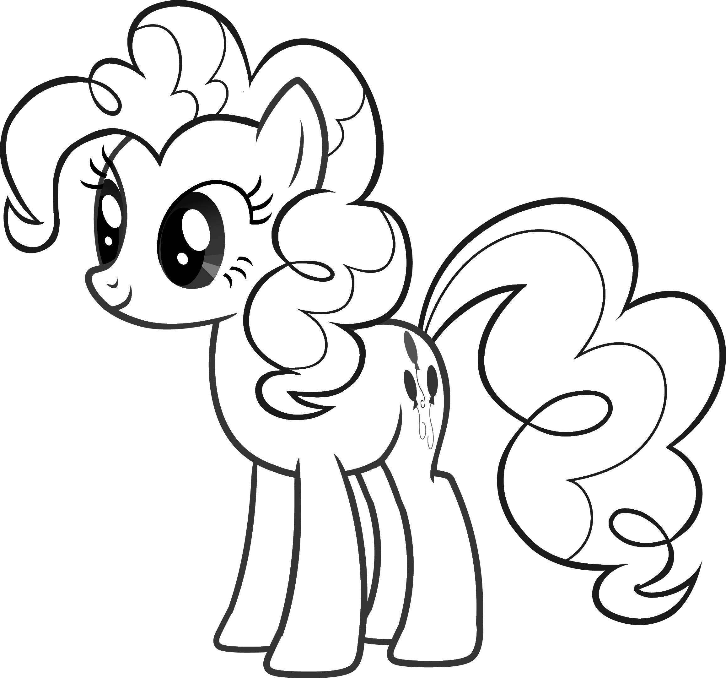 Coloriage Poney arc-en-ciel galopant - Poney à imprimer