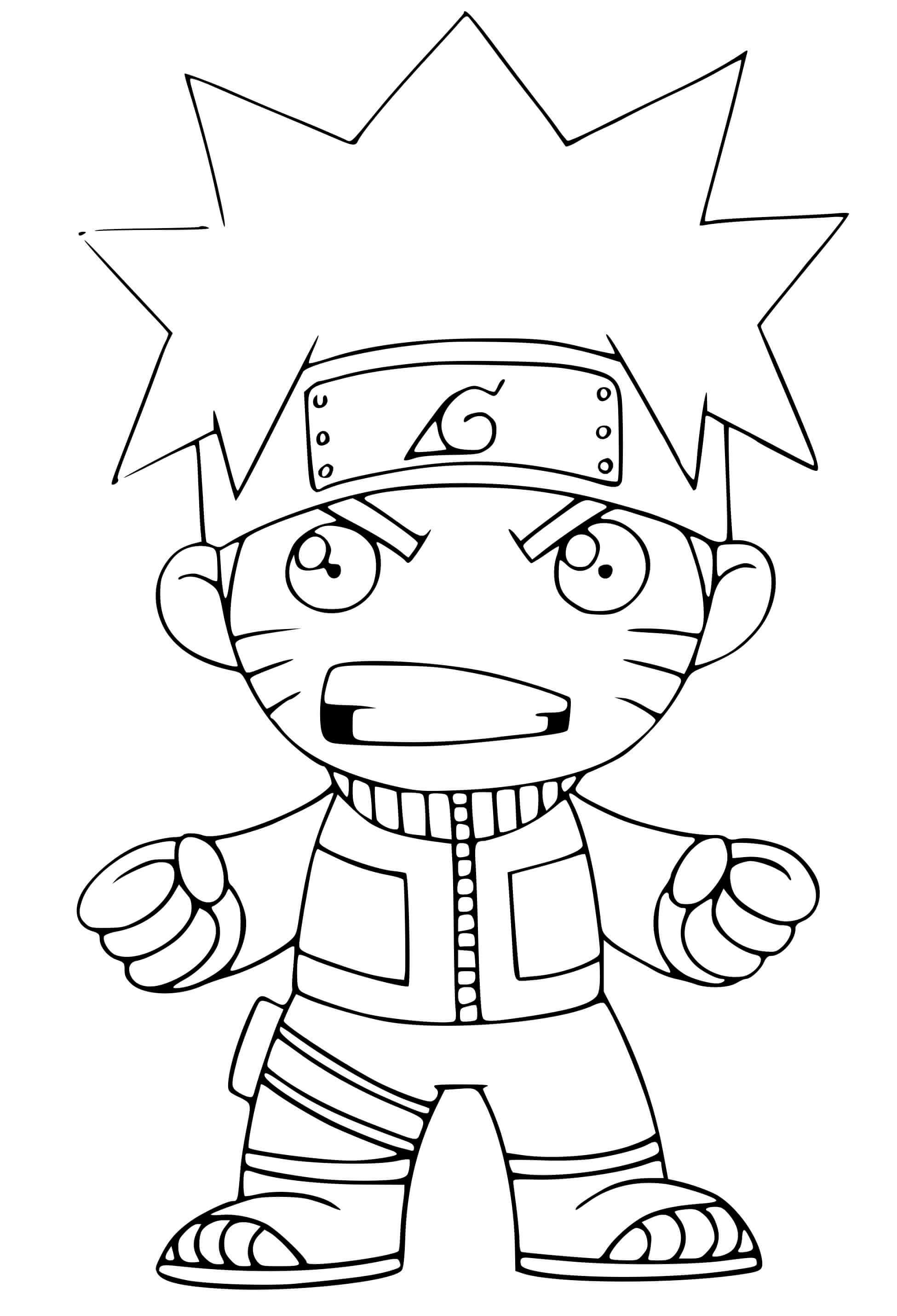 Coloriage Naruto Manga - Naruto à imprimer