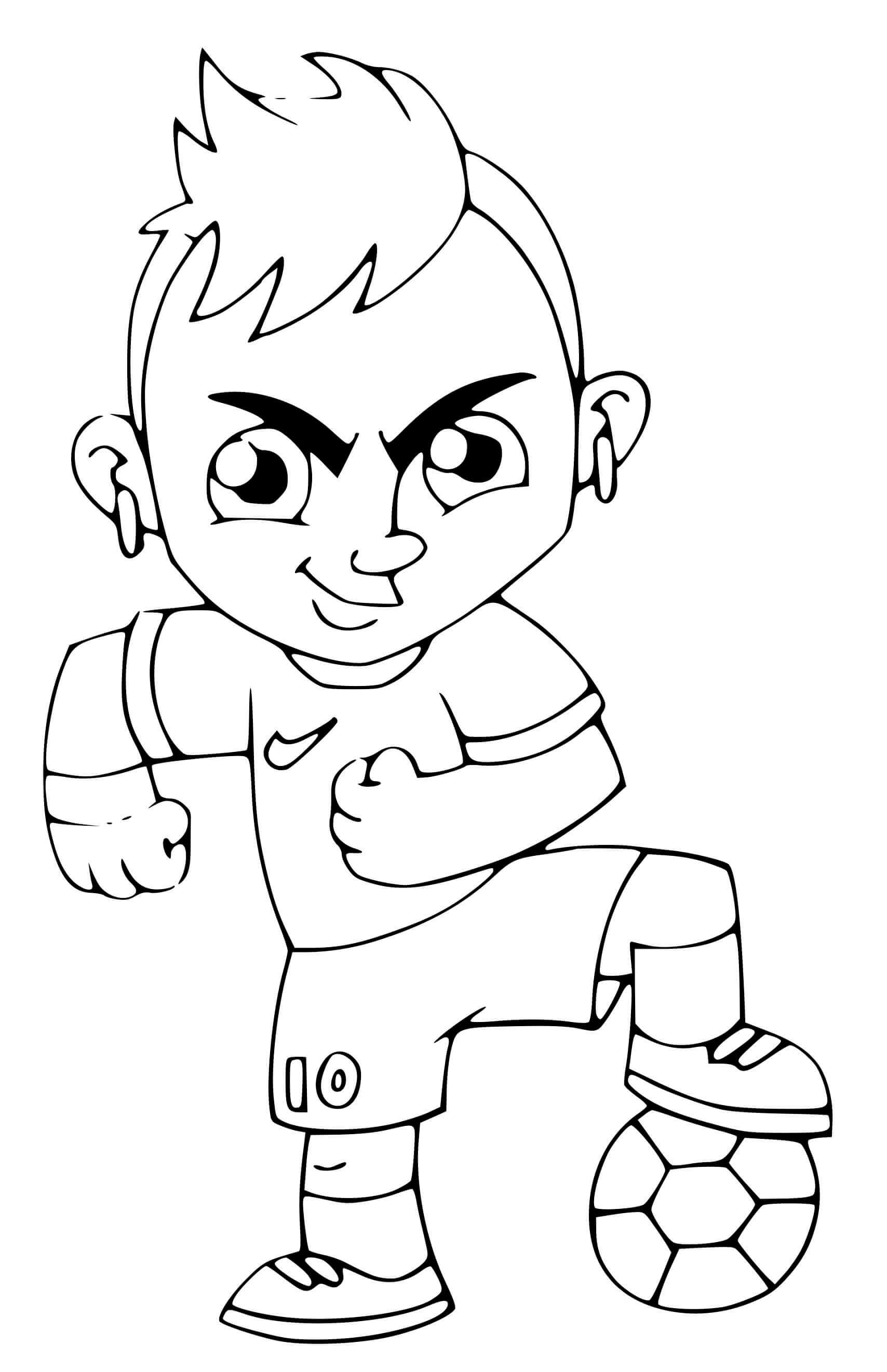 Coloriage Neymar Jr PSG Brésil - Foot à imprimer