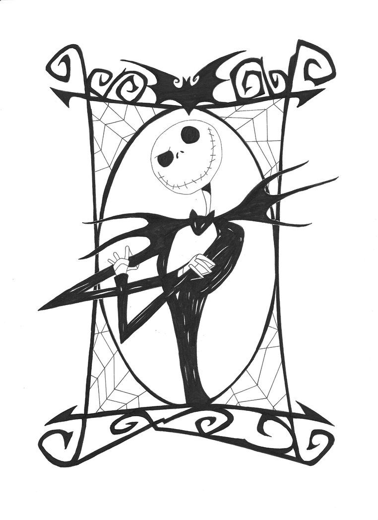 Coloriage L'Étrange Noël de Monsieur Jack - Monsieur jack à imprimer