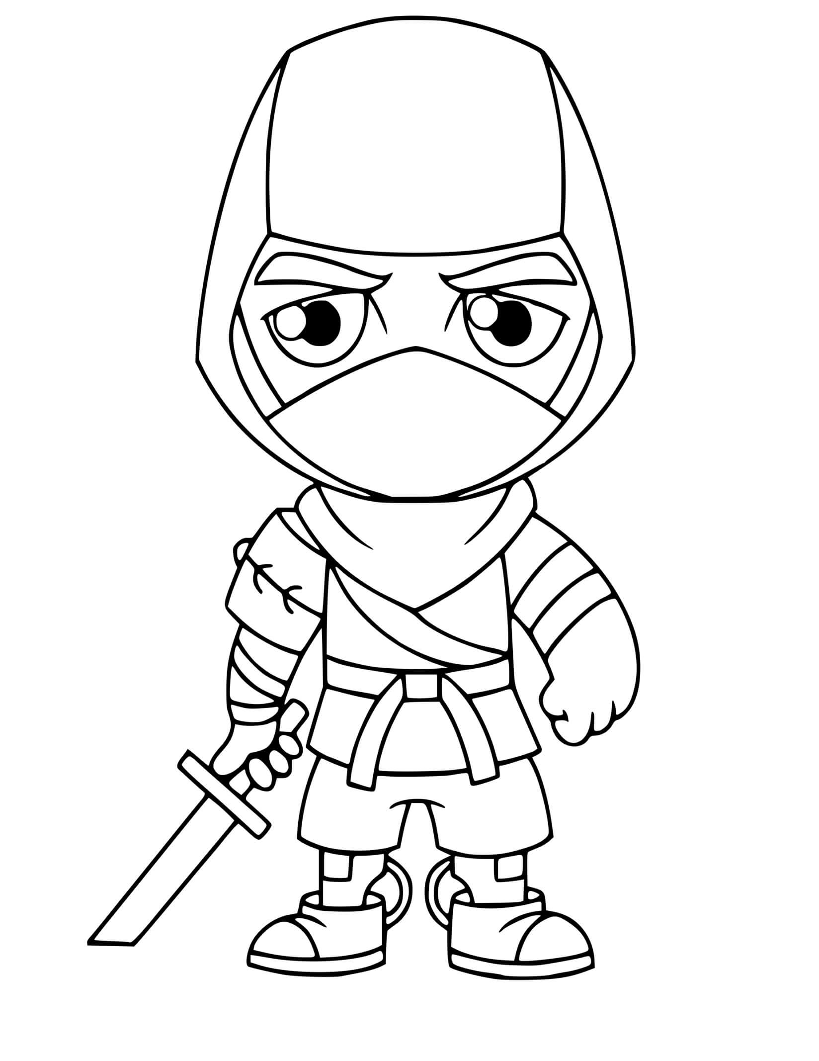 Coloriage Ninja Fortnite Espions - Ninja à imprimer