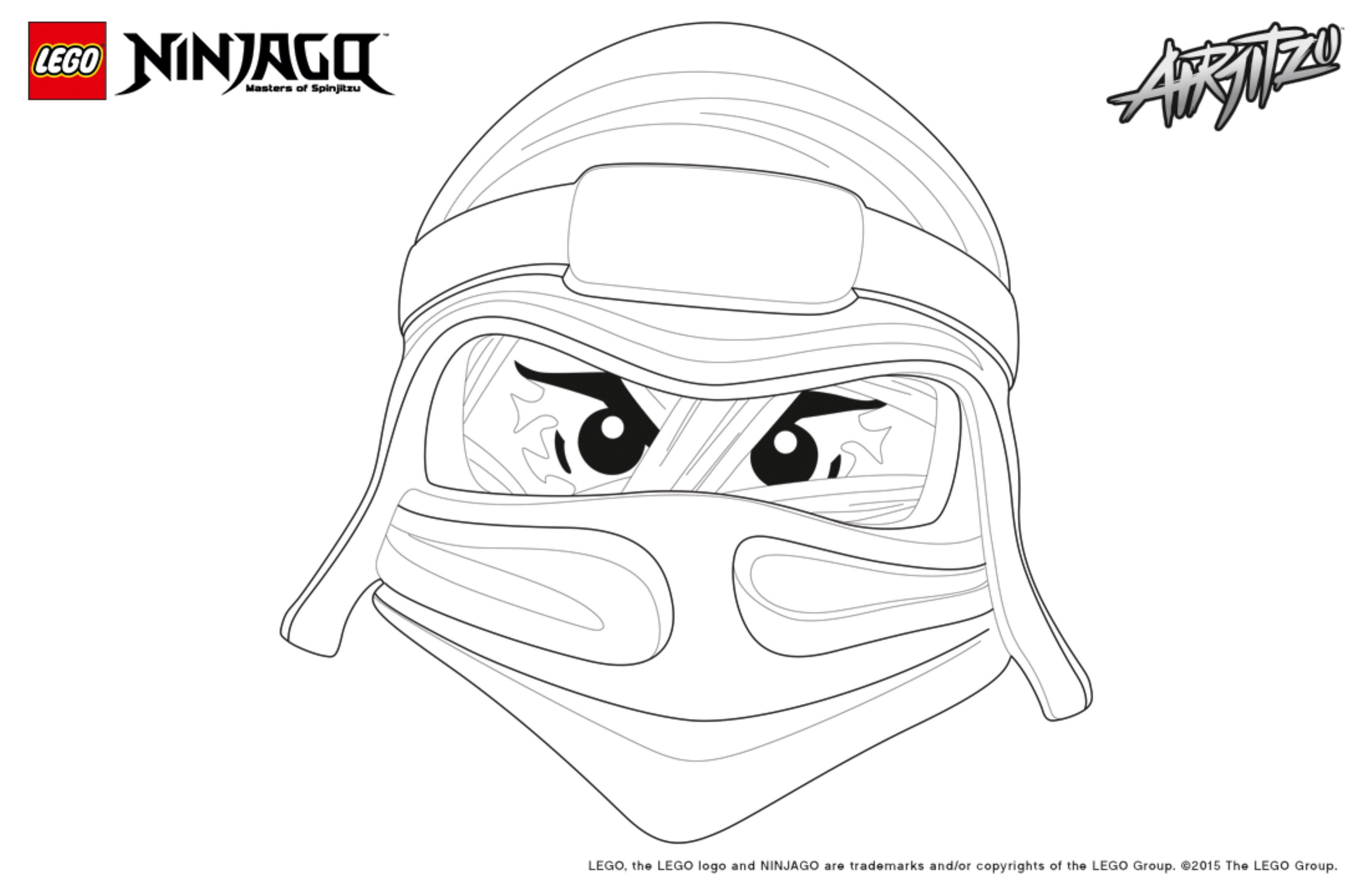 Coloriage Ninjago Lego Lloyd - Ninjago à imprimer