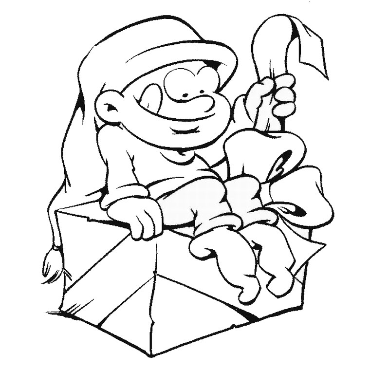 Coloriage Noël Humoristique - Noël à imprimer