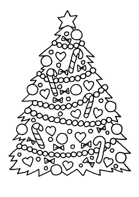 Coloriage Noël Maternelle Sapin - Noël à imprimer