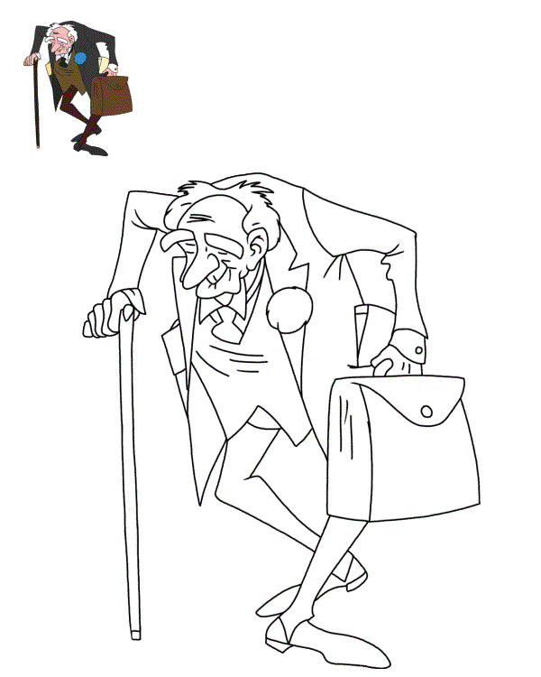 Coloriage Notaire George Hautecourt Aristochats - Aristochats à imprimer