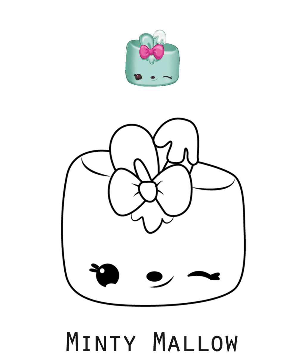 Coloriage Num Noms Minty Mallow - Num noms à imprimer