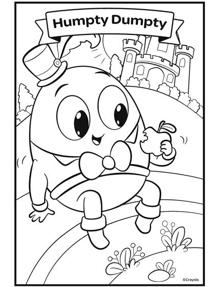 Coloriage Nursery Rhymes Humpty Dumpty - Crayola à imprimer