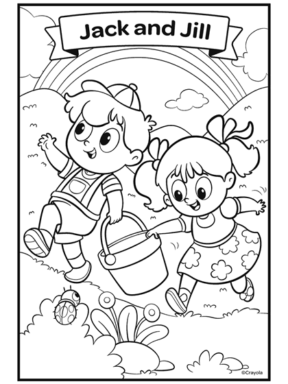 Coloriage Nursery Rhymes Jack And Jill - Crayola à imprimer