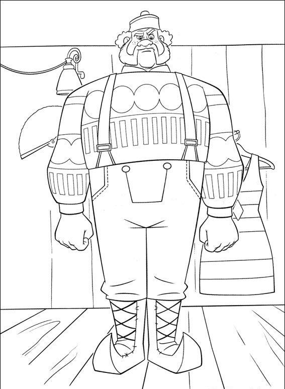Coloriage Oaken Est Fort - La Reine des neiges à imprimer