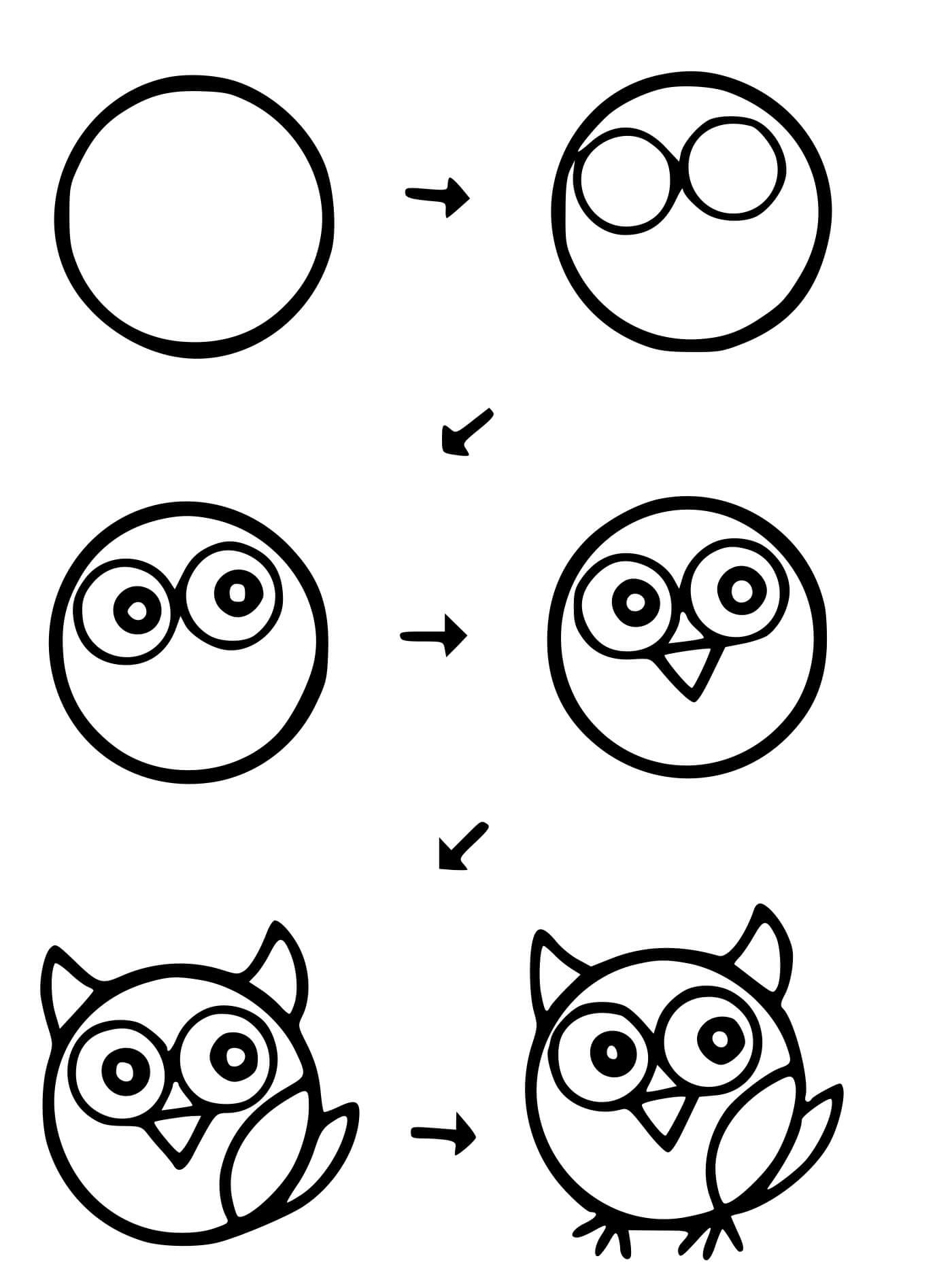 Coloriage Oiseau Dessin Facile Animaux A Realiser - Dessin facile à imprimer