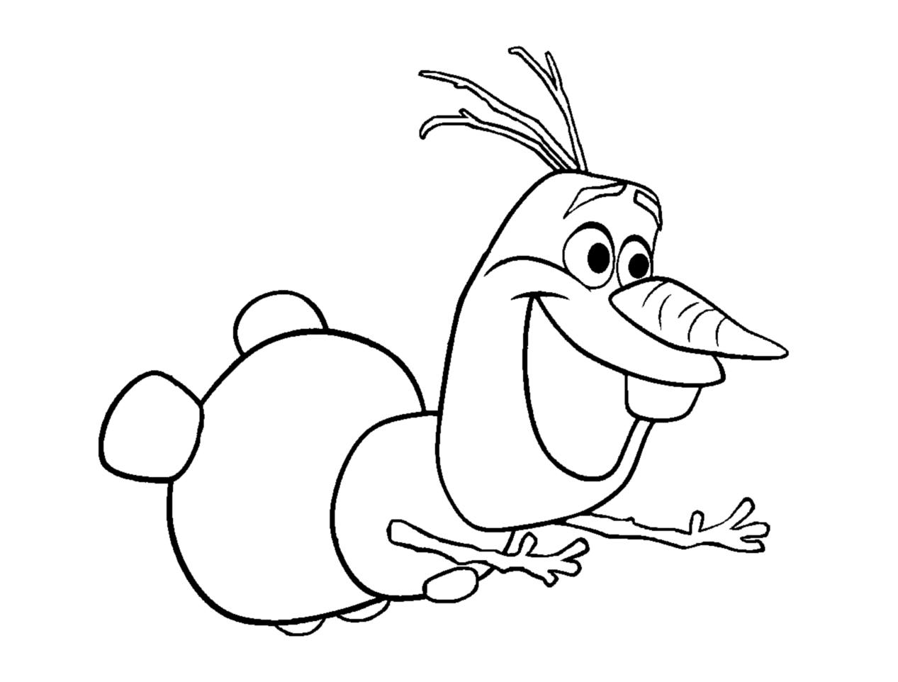 Coloriage Olaf Dessin Anime - Olaf à imprimer