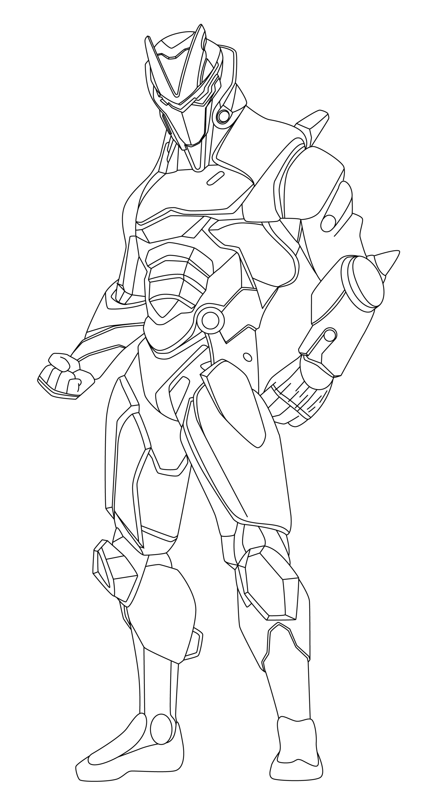 Coloriage Omega Fortnite Hd - Fortnite à imprimer