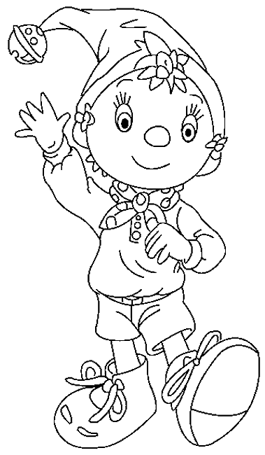 Coloriage Oui Oui Te Salue - Oui oui à imprimer
