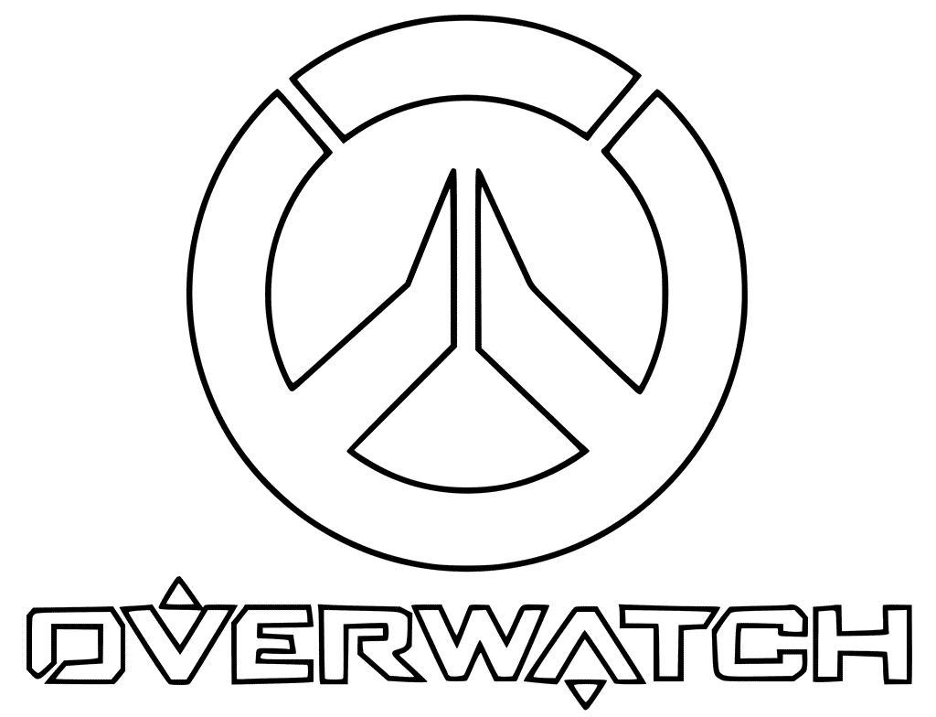 Coloriage Overwatch Logo - Overwatch à imprimer