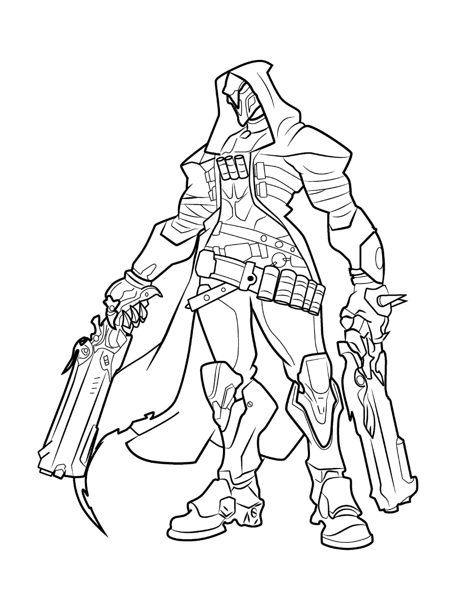 Coloriage Overwatch Reaper - Overwatch à imprimer