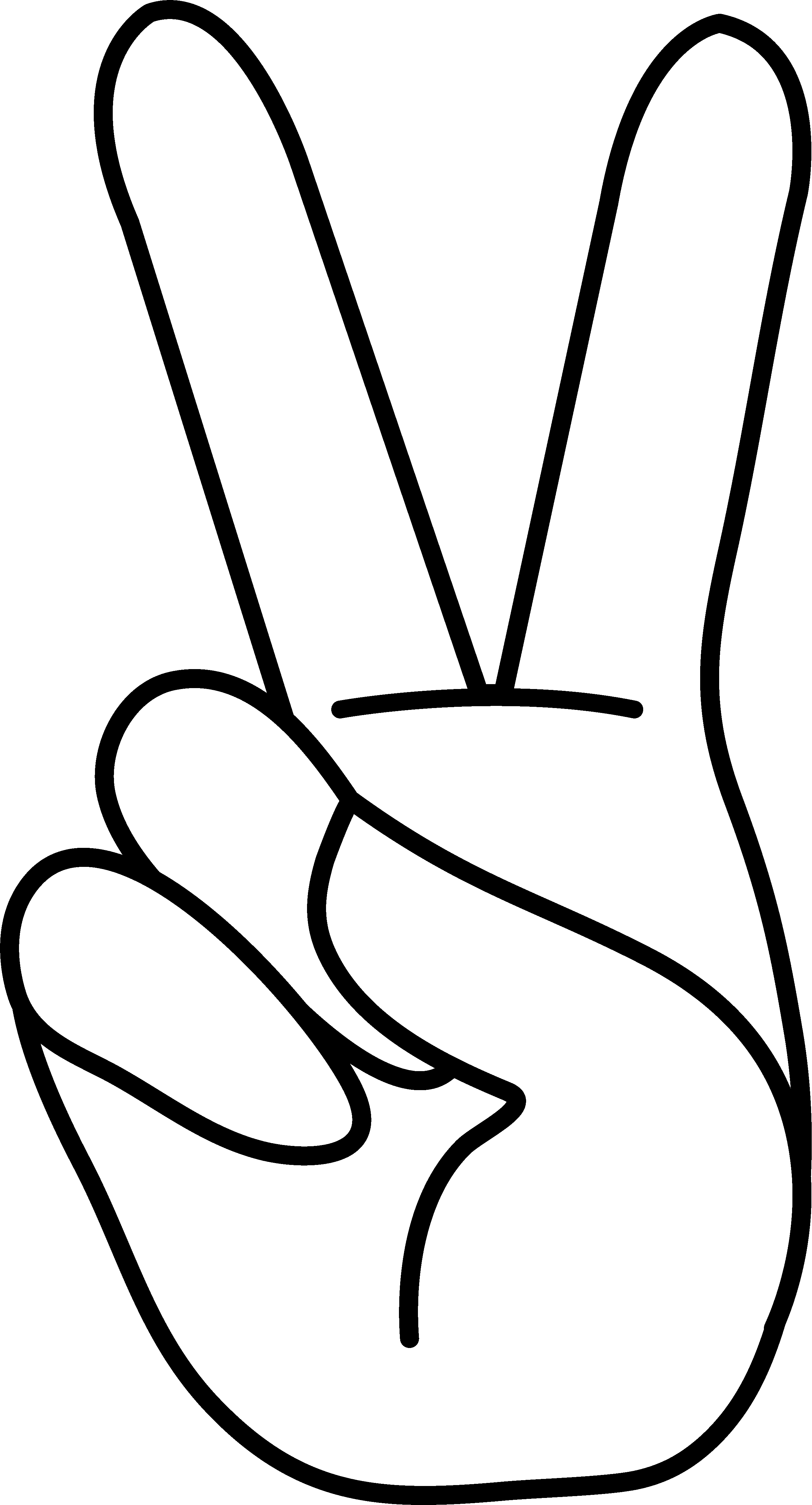 Coloriage Paix Emoji 2 - Emoji à imprimer