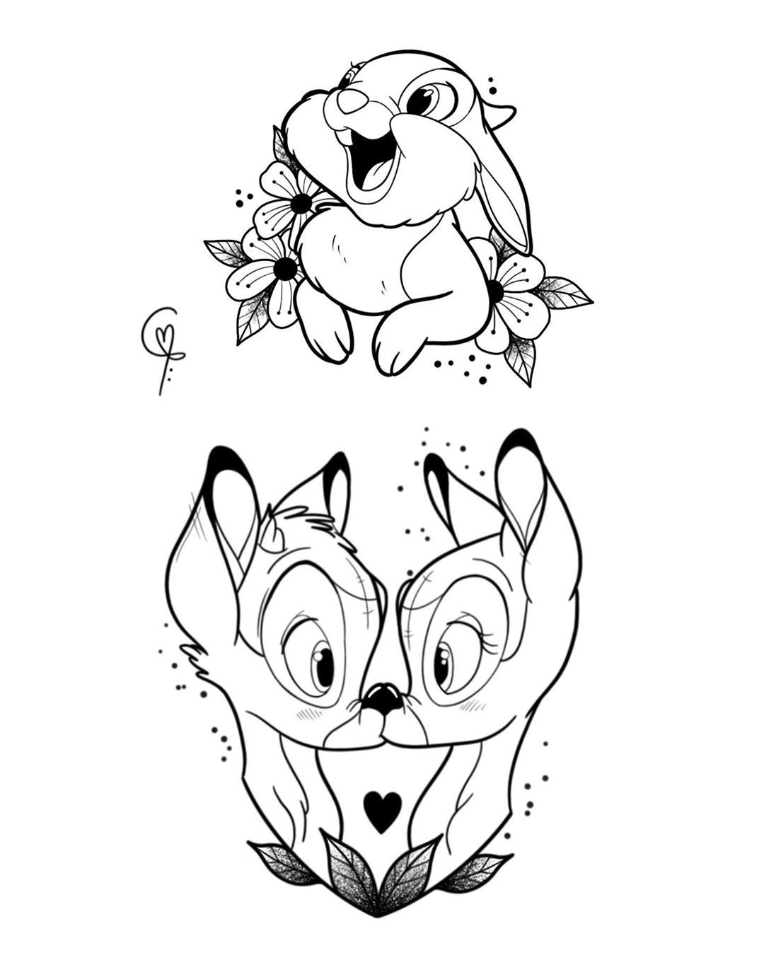 Coloriage Bambi