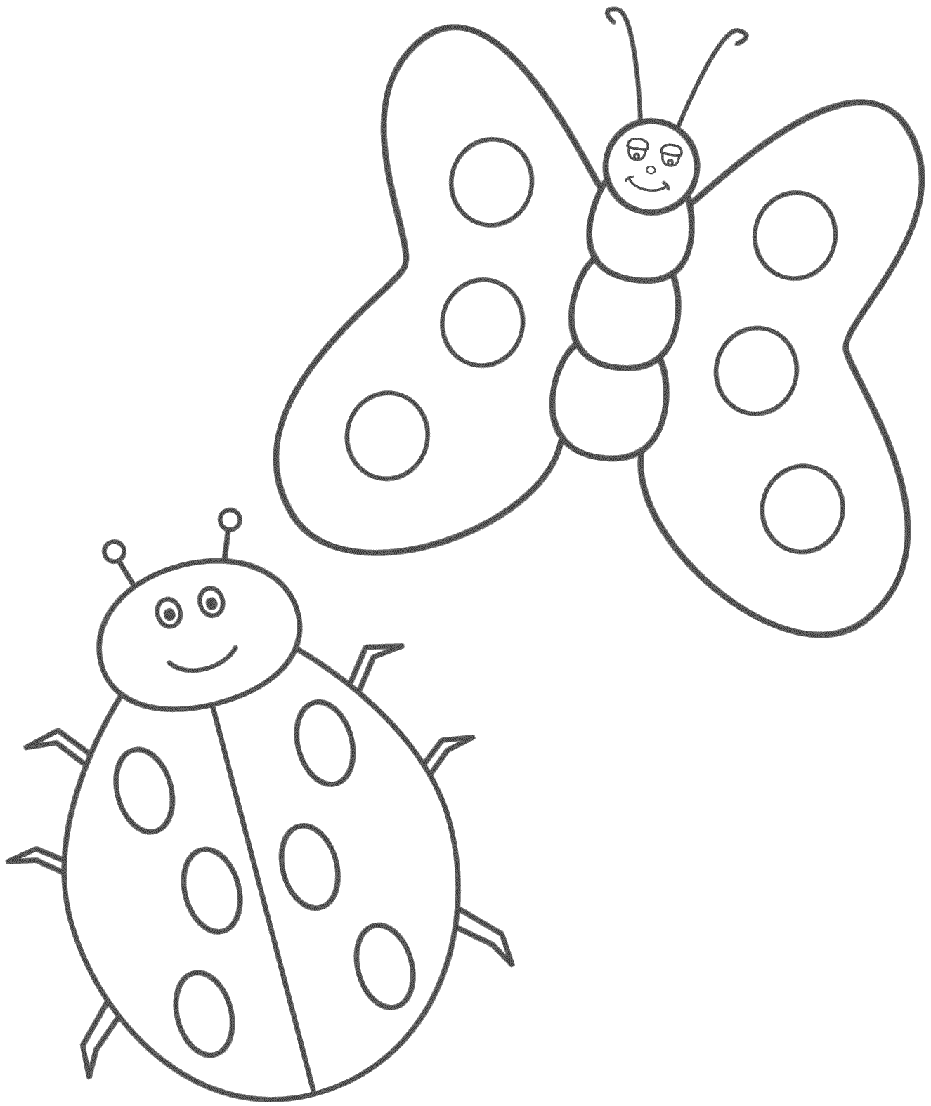 Coloriage Papillon gracieux aux ailes ornementées - Papillon à imprimer