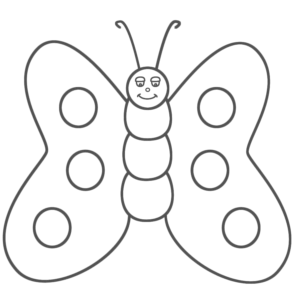 Coloriage Papillon aux ailes délicates à colorier - Papillon à imprimer