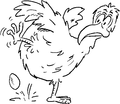 Coloriage Pâques Poule Qui Pond Un Œuf - Poule à imprimer