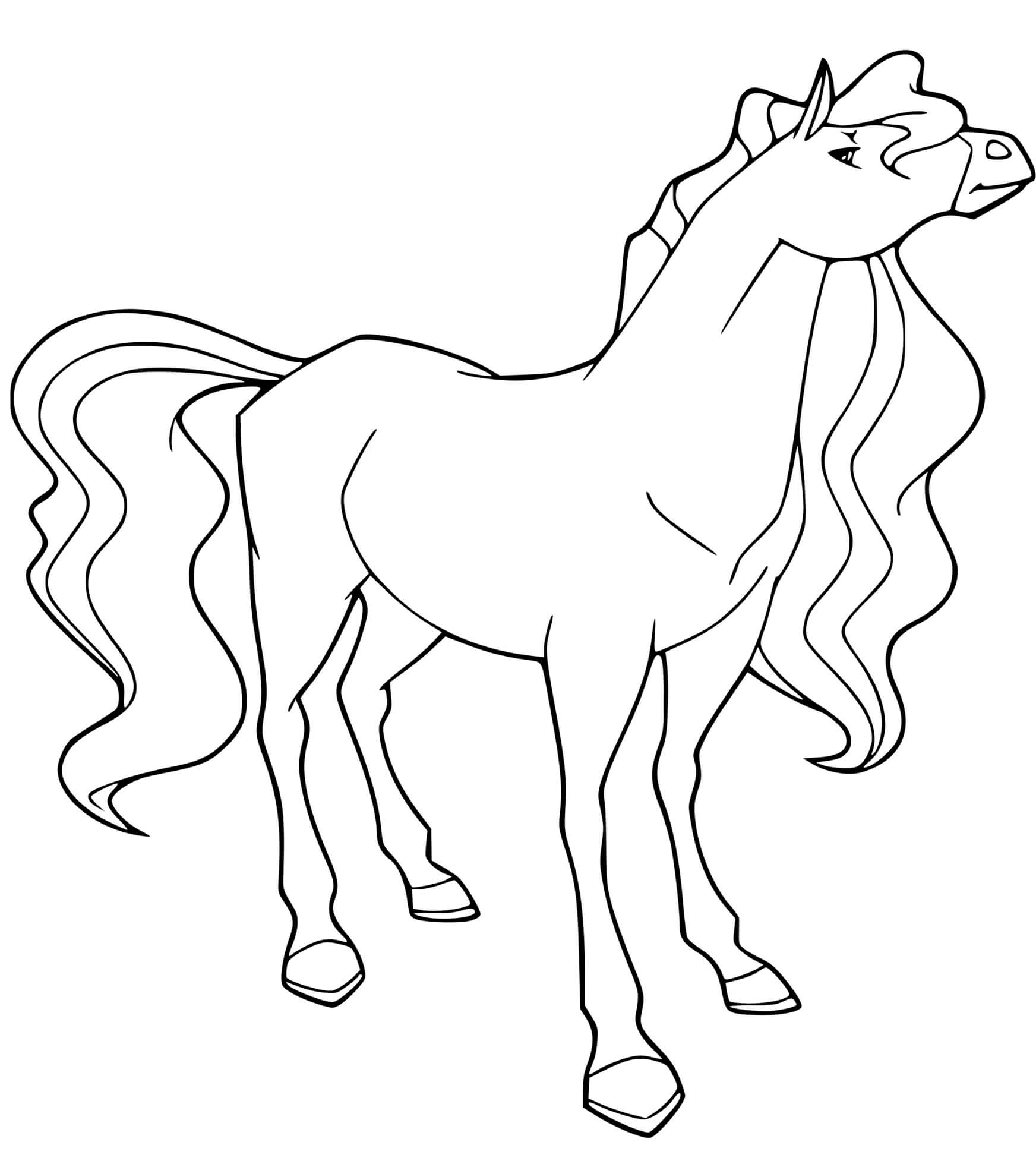 Coloriage Pepper Cheval De Zoe Warmbloods Hollandais Horseland - Horseland à imprimer