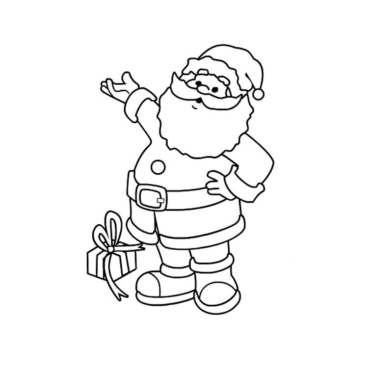Coloriage Père Noël 2 Ans - Noël à imprimer