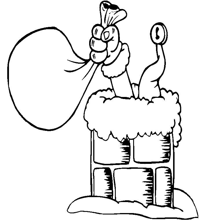 Coloriage Père Noël A4 - Noël à imprimer