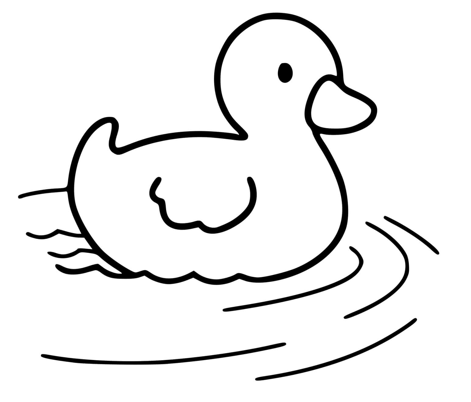 Coloriage Canard
