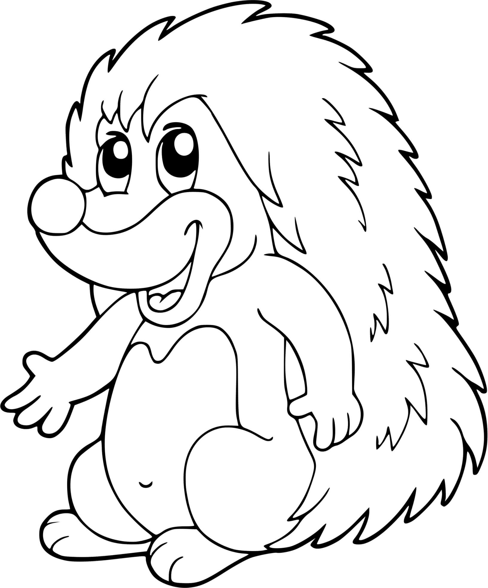 Coloriage Petit Hérisson Epineux - Hérisson à imprimer