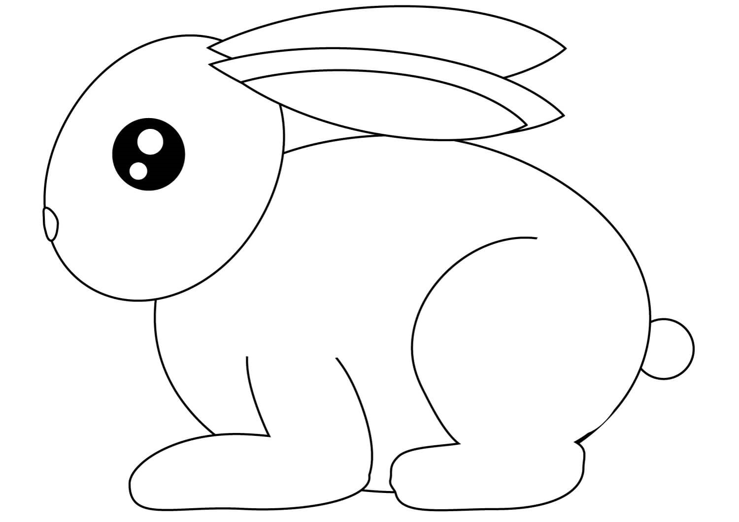 Coloriage Petit Lapin Prêt A La Course - Lapin à imprimer