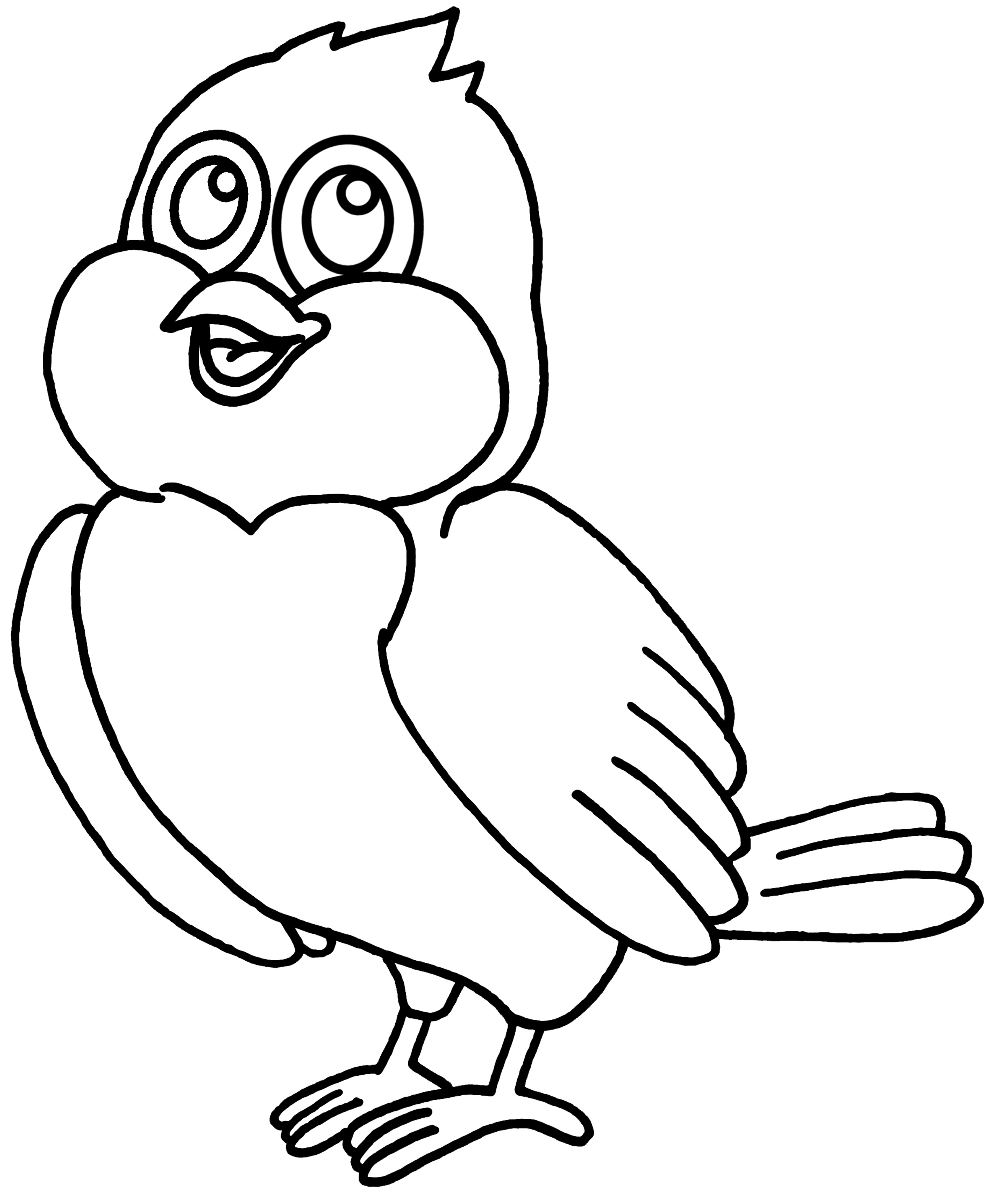 Coloriage Petit Oiseau Maternelle - Oiseau à imprimer