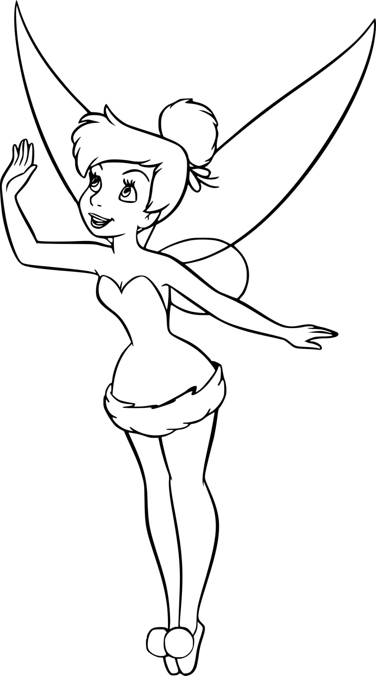 Coloriage Petite Fée Clochette Suis Peter Pan Partout - Peter pan à imprimer