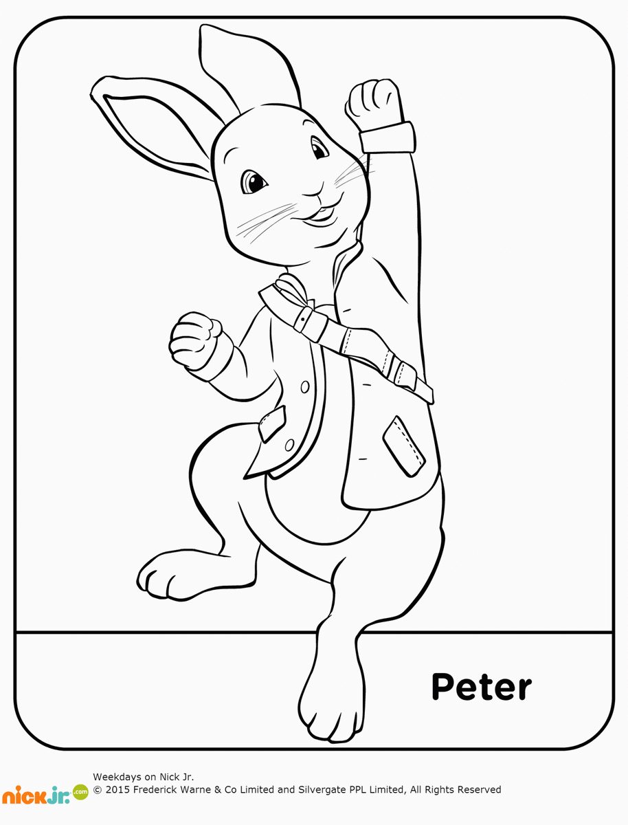 Coloriage Pierre lapin
