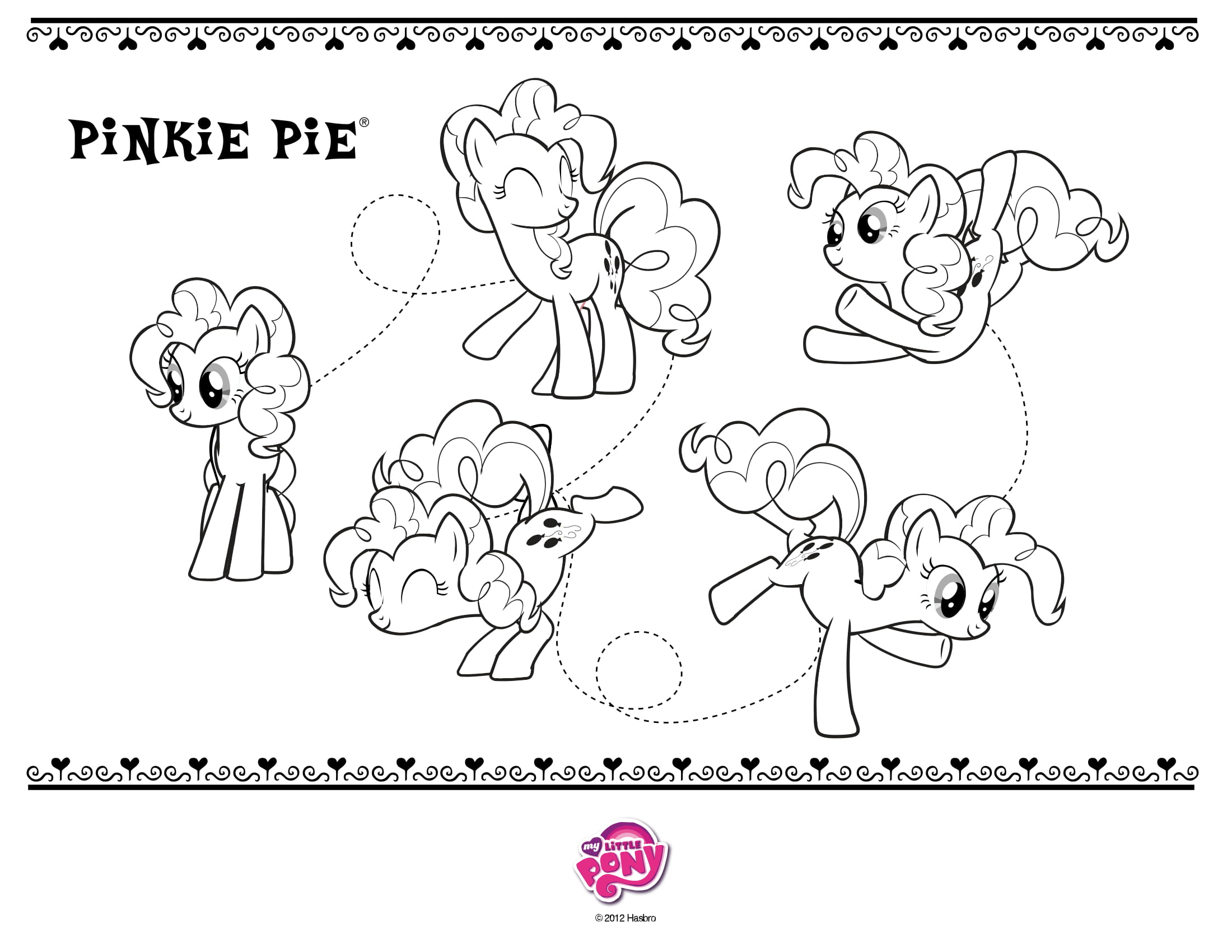 Coloriage Pinkie Pie Mon Petit Poney - My little pony à imprimer