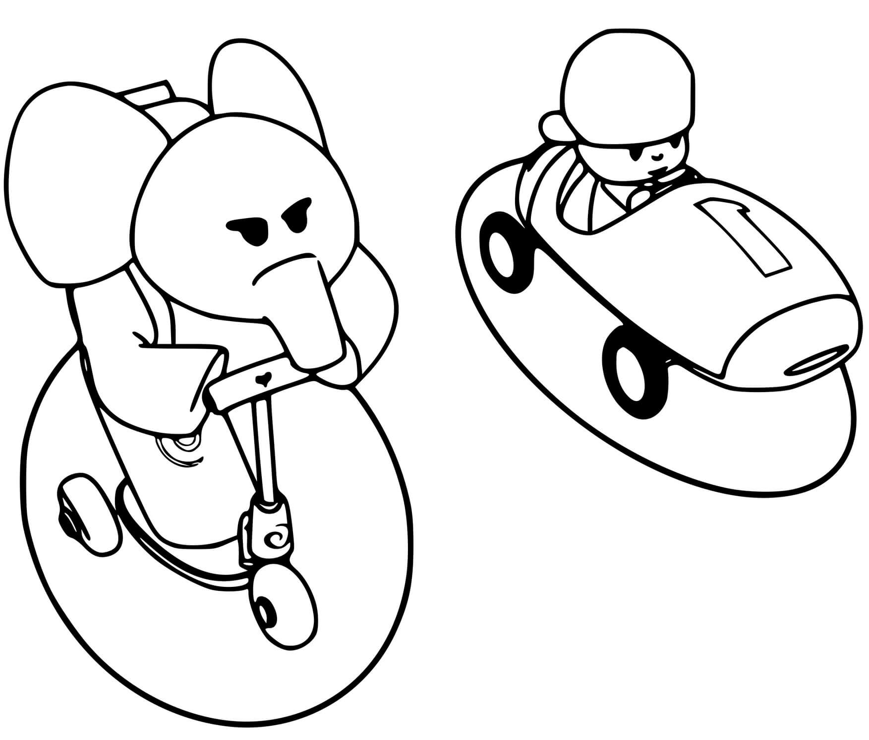 Coloriage Pocoyo Et Elly - Pocoyo à imprimer