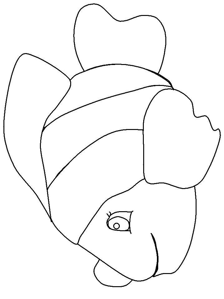 Coloriage Poisson coloré aux écailles détaillées - Poisson à imprimer
