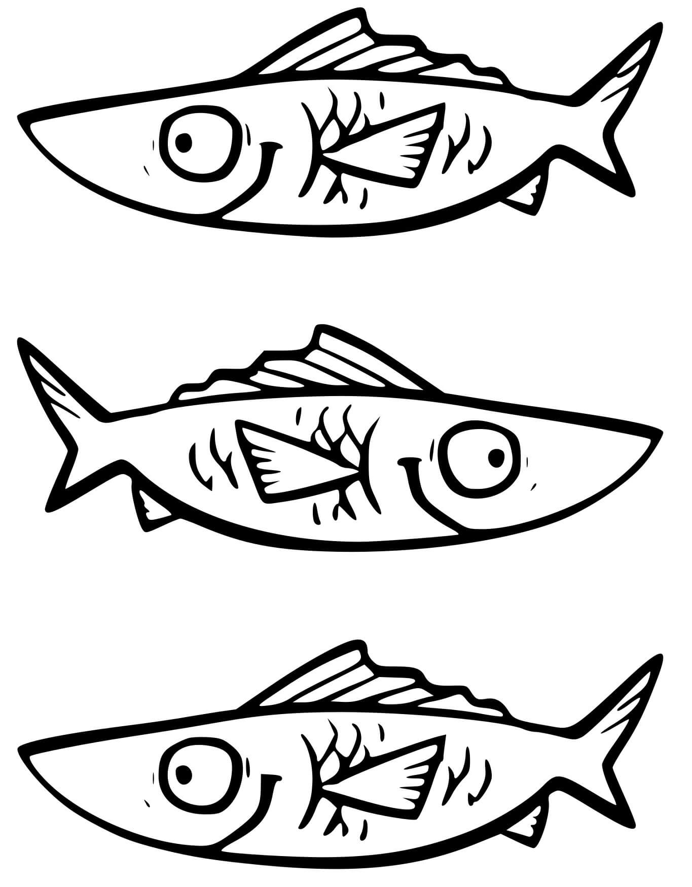 Coloriage Poisson Osteoglossiformes Avec Langues Osseuses En Amerique Du Nord - Poisson à imprimer