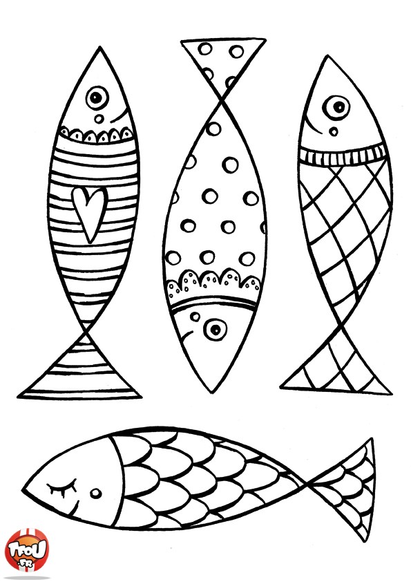 Coloriage Poisson