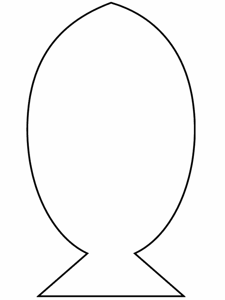 Coloriage Poisson d'Avril avec motifs géométriques - Facile à imprimer