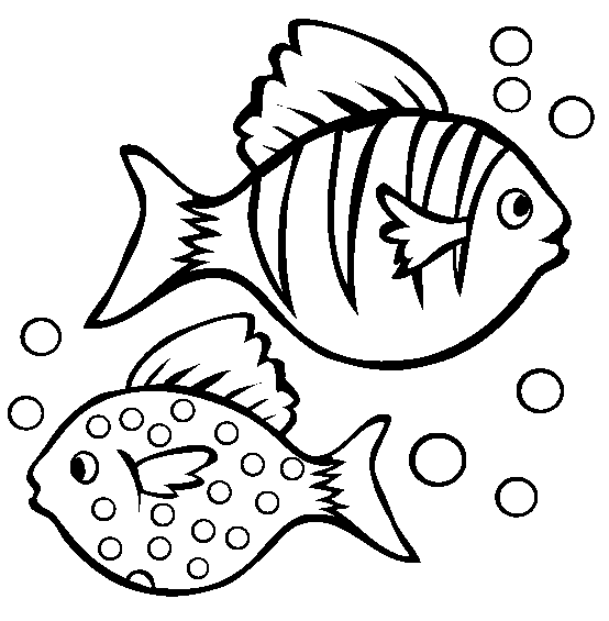 Coloriage Poisson espiègle aux écailles détaillées - Facile à imprimer