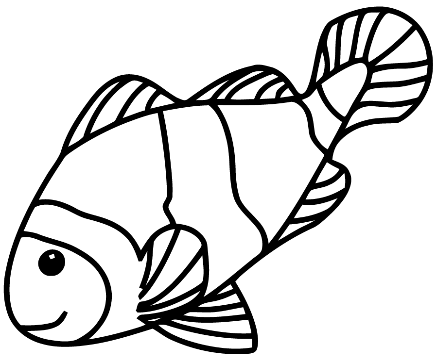 Coloriage Poisson Nemo - Animaux de la mer à imprimer