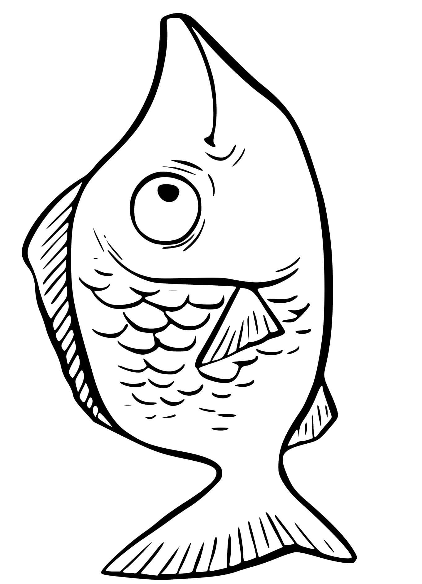 Coloriage Poisson Tropical En Eau Douce - Poisson à imprimer