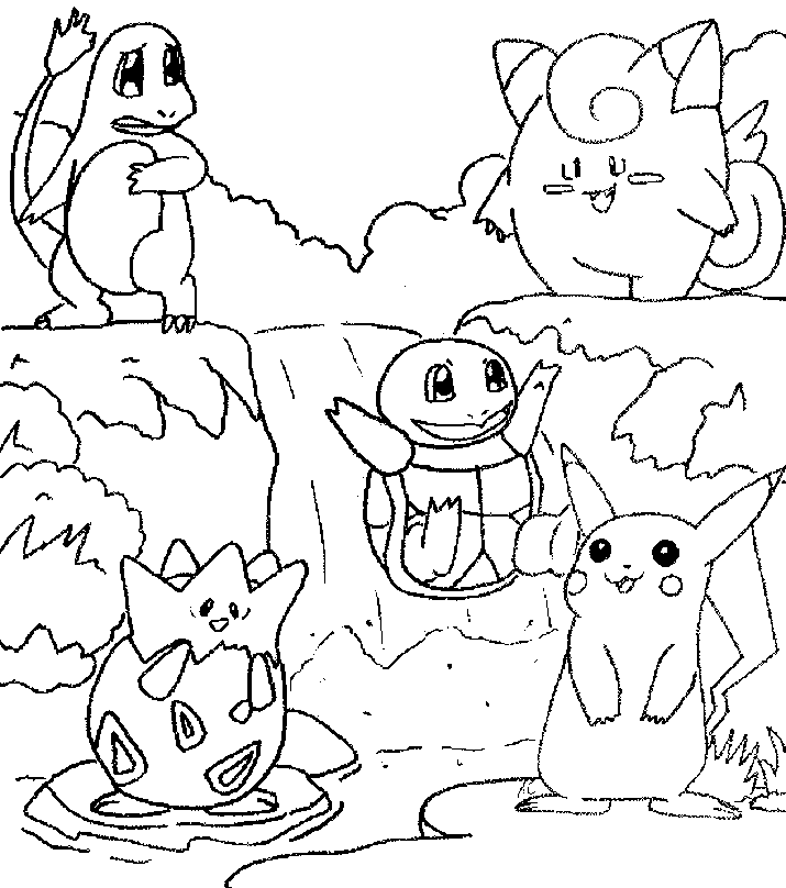 Coloriage Pokemon Pokemons 5 - Pokémon à imprimer