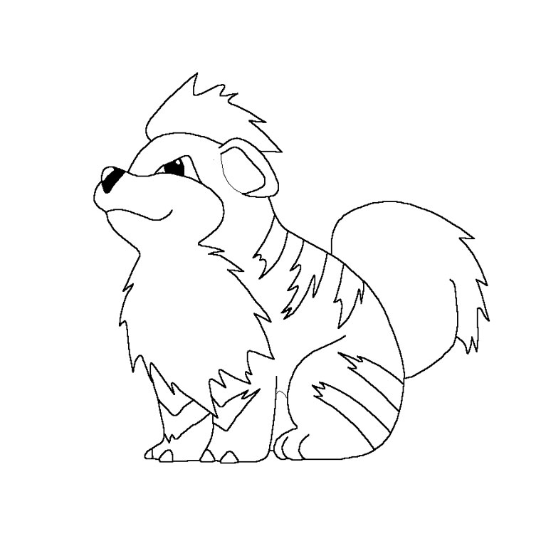 Coloriage Pokemon Caninos - Pokémon à imprimer